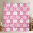 thumbnail image 1 of jejeloiu Cheetah Leopard Print Blackout Curtains Set of 2 (38x54 Each),Patchwork Geometric Plaid Curtains and Drapes,Pink White Zebra Print Living Room Curtains For Teens Kids,Breathable Home Decor, 1 of 6