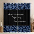 thumbnail image 1 of jejeloiu Chic Cheetah Pattern Blackout Curtains Set of 2 (52x84 Each),Wildlife Animals Leopard Window Curtains,Black Deepblue Curtains and Drapes For Kids,Ultra Soft Home Decor, 1 of 6