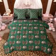 thumbnail image 1 of jejeloiu Chic Leopard Bowtie 7-Piece Bedding Comforter Set,Cheetah Pattern Billiard King Bedding Sets For Boys Girls Reversible, 1 of 8