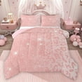 thumbnail image 1 of jejeloiu Chic Leopard Print Bedding Comforter Set,Jungle Animal Twin Comforter Sets,Pink Cheetah Pattern Bedding Set For Girls Kids,Ultra Soft Home Decor Reversible,2 Pieces, 1 of 8