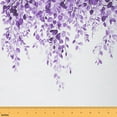thumbnail image 1 of jejeloiu Chic Purple Leaves Fabric by the Yard 1 Yard, Botanical Theme Home Decor Fabric by the Yard, Branches Plant Room Decor Fabric by the Yard, Girls Garden Room Decor, 1 of 6