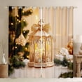 thumbnail image 1 of jejeloiu Christmas Candle Lanterns Curtains Pack of 2 (42x84 Each),Merry Xmas Curtains Blackout,Romantic Led Lantern Bedroom Curtains For Men Women,Ultra Soft Home Decor, 1 of 6