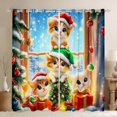 thumbnail image 1 of jejeloiu Christmas Festival Black Out Curtains,Cute Pet Cat Curtains Pack of 2 (42x63 Each),Merry Xmas Tree Bedroom Curtains For Child,Microfiber Bedroom Decor, 1 of 6