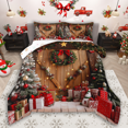 thumbnail image 1 of jejeloiu Christmas Gifts Queen Comforter Set,Merry Xmas Bedding Sets,Happy New Year Bedding Comforter Set For Teens,Ultra Soft Home Decor Reversible,3 Pieces, 1 of 8