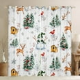 thumbnail image 1 of jejeloiu Christmas Snowmen Tree Curtains Pack of 2 (42x84 Each),Xmas Reindeer Curtains Blackout,Western Country Cabin Bedroom Curtains For Teens,Breathable Home Decor, 1 of 6