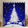 thumbnail image 1 of jejeloiu Christmas Theme Black Out Curtains,Luxury Xmas Tree Curtains Pack of 2 (42x63 Each),Pink Blue Bedroom Curtains For Children,Super Cozy Room Decor, 1 of 6