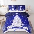 thumbnail image 1 of jejeloiu Christmas Theme Twin Bedding Sets 7-Piece,Luxury Xmas Tree Bedding Comforter Set,Pink Blue Sheet Sets For Children,Super Cozy Room Decor Reversible, 1 of 8