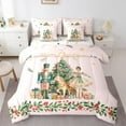 thumbnail image 1 of jejeloiu Christmas Tree Gifts Twin Bedding Sets 7-Piece,Xmas Theme Bedding Comforter Set,Fairy Tale Princess Sheet Sets For Child,Breathable Home Decor Reversible, 1 of 8