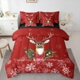 thumbnail image 1 of jejeloiu Christmas Tree Twin Bedding Sets 7-Piece,Marry Xmas Bedding Comforter Set,Jungle Animal Deer Sheet Sets For Girl Boy,Ultra Soft Room Decoration Reversible, 1 of 8