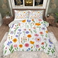 thumbnail image 1 of jejeloiu Colorful Cartoon Flower Bedding Comforter Set,Kawaii Floral Blossom Twin Comforter Sets,Cute Daisy Tulip Lavender Bedding Set For Girls Kids,Super Cozy Room Decor Reversible,2-Piece, 1 of 8