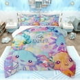 thumbnail image 1 of jejeloiu Colorful Cute Axolotl Bedding Comforter Set,Watercolor Oil Painting Twin Comforter Sets,Ocean Sea Animal Bedding Set For Girl,Luxury Bedroom Decor,2-Piece, 1 of 8