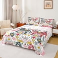 thumbnail image 1 of jejeloiu Colorful Horse Floral Twin Sheet Sets,Retro Boho Flower Bedding For Boys Girls 3-Piece, 1 of 7
