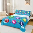 thumbnail image 1 of jejeloiu Colorful Number Balloon Twin Sheet Sets,Teens Learning Bedding For Kids 3 Pieces, 1 of 7
