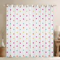 thumbnail image 1 of jejeloiu Colorful Polka Dots Black Out Curtains,Modern Geometric Circle Curtains Pack of 2 (42x63 Each) For Girls, 1 of 6