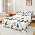 thumbnail image 1 of jejeloiu Colorful Xmas Tree Bed Sheets,Merry Christmas King Sheets,Happy New Year Sheet Set For Girls Boys,Reathable Home Decor,4-Piece, 1 of 7