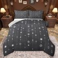 thumbnail image 1 of jejeloiu Constellation Theme Bedding Comforter Set,Stars Print Twin Comforter Sets,Gray White Bedding Set For Teens,Microfiber Bedroom Decor Reversible,2pcs, 1 of 8