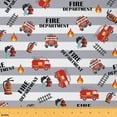 thumbnail image 1 of jejeloiu Construction Vehicles Fabric by the Yard 1 Yard,Fire Truck Home Decor Fabric by the Yard,Firefighting Theme Sewing Fabric For Teens Boys,Luxury Bedroom Decor, 1 of 6