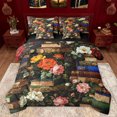thumbnail image 1 of jejeloiu Country Floral 7-Piece Twin Bedding Sets,Vintage Books Bedding Comforter Set,Oil Paint Aesthetic Sheet Sets For Girls,Microfiber Bedroom Decor Reversible, 1 of 8