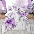 thumbnail image 1 of jejeloiu Country Floral Bedding Comforter Set,Rustic Plant Twin Comforter Sets,Purple White Bedding Set For Girls Teens,Luxury Bedroom Decor Reversible,2pcs, 1 of 8