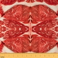 thumbnail image 1 of jejeloiu Creative Funny Food Fabric by the Yard 2 Yards,Sliced Beef Room Decor Fabric by the Yard,Fat Beef Rolls Fabric for Sewing For Children,Breathable Home Decor, 1 of 6
