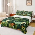 thumbnail image 1 of jejeloiu Crocodile Full Size Sheets,Wild Animal Bed Sheets,Tropical Botanical Leaves Sheet Sets For Bots Teens,Breathable Home Decor,4-Piece, 1 of 7