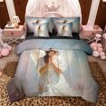 thumbnail image 1 of jejeloiu Cute Angle Girls 7 Pieces Bedding Comforter Set,White Wings Full Bedding Set For Kids Reversible, 1 of 7