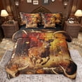 thumbnail image 1 of jejeloiu Cute Animal Deer 7pcs Bedding Comforter Set,Hello Fall Queen Bedding Sets For Boys Kids Reversible, 1 of 8