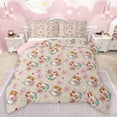 thumbnail image 1 of jejeloiu Cute Capybara Bedding Comforter Set,Pink Cherry Blossom Twin Comforter Sets,Kawaii Flowers Floral Bedding Set For Girls Boys,Luxury Bedroom Decor Reversible,2-Piece, 1 of 8