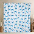 thumbnail image 1 of jejeloiu Cute Cartoon Bowknot Blackout Curtains Set of 2 (52x84 Each),Heart Dots Print Window Curtains,Blue Bow Tie Curtains and Drapes For Girls Kids,Breathable Home Decor, 1 of 6