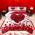thumbnail image 1 of jejeloiu Cute Cartoon Loves Queen Comforter Set,Flower Heart Bedding Sets,Happy Valentine'S Day Bedding Comforter Set For Girls Teens,Breathable Home Decor Reversible,3 Pieces, 1 of 8