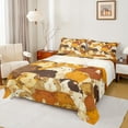 thumbnail image 1 of jejeloiu Cute Opossum Twin Sheet Set (3-Piece) Kawaii Animal Orange Beige Breathable Decor Boys, 1 of 7