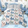 thumbnail image 1 of jejeloiu Cute Cartoon Sheep Twin Comforter Sets,Colorful Kawaii Animal Bedding Set For Teens 2 Pieces, 1 of 8