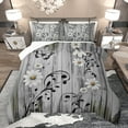 thumbnail image 1 of jejeloiu Cute Daisy Butterflies Bedding Comforter Set,Country Farmhouse Lodge Twin Comforter Sets,Rustic Plant Leaf Bedding Set For Teens,Super Cozy Room Decor,2 Pieces, 1 of 8
