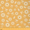 thumbnail image 1 of jejeloiu Cute Daisy Flower Fabric by the Yard 1 Yard,Cartoon Bowtie Bow Home Decor Fabric by the Yard,Orange White Sewing Fabric For Girls,Ultra Soft Home Decor, 1 of 6