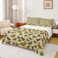 thumbnail image 1 of jejeloiu Cute Duck Animals Bed Sheets,Green Brown King Sheets For Men Women 4pcs, 1 of 7
