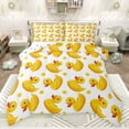thumbnail image 1 of jejeloiu Cute Ducks Bedding Comforter Set,Geometric Circle Dots Twin Comforter Sets,Funny Animals Bedding Set For Girls Boy,Super Cozy Room Decor Reversible,2-Piece, 1 of 8
