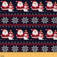 thumbnail image 1 of jejeloiu Cute Father Christmas Fabric by the Yard 2 Yards,Kawaii Xmas Snowman Room Decor Fabric by the Yard,Abstract Geometric Art Fabric for Sewing For Girls,Luxury Bedroom Decor, 1 of 6