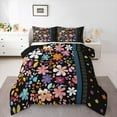 thumbnail image 1 of jejeloiu Cute Flower Daisy Full Size Comforter Sets,Rustic Floral Bedding Comforter Set,Colorful Polka Dots Bedding Sets For Girls,Luxury Bedroom Decor Reversible,3-Piece, 1 of 8