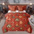 thumbnail image 1 of jejeloiu Cute Gingerbread Man 7-Piece Twin Bedding Sets,Merry Christmas Bedding Comforter Set,Happy New Year Sheet Sets For Girls Kids,Microfiber Bedroom Decor Reversible, 1 of 8
