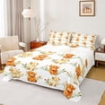 thumbnail image 1 of jejeloiu Cute Highland Cow Pattern Queen Sheet Sets Kids,Rustic Farm Animals Bed Set For Men,4pcs, 1 of 6