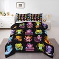 thumbnail image 1 of jejeloiu Cute Salamander Full Size Comforter Sets,Underwater Animal Bedding Comforter Set,Colorful Axolotl Bedding Sets For Boys Kids,Super Cozy Room Decor Reversible,3 Pieces, 1 of 8