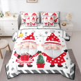 thumbnail image 1 of jejeloiu Cute Santa Claus Bedding Comforter Set 7-Piece,Merry Christmas King Bedding Sets,Red White Gray Bed Sheets For Boy Kids,Microfiber Bedroom Decor Reversible, 1 of 8