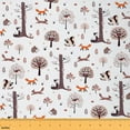thumbnail image 1 of jejeloiu Cute Squirrel Fox Fabric by the Yard 2 Yards,Wild Animal Owl Room Decor Fabric by the Yard,Autumn Fall Leaves Fabric for Sewing For Girls Boys,Super Cozy Room Decor, 1 of 6