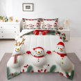 thumbnail image 1 of jejeloiu Cute Xmas Snowmen Bedding Comforter Set,Happy New Year Twin Comforter Sets,Merry Christmas Bedding Set For Children,Luxury Bedroom Decor Reversible,2 Pieces, 1 of 8