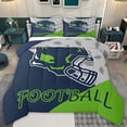 thumbnail image 1 of jejeloiu Deepblue Football Helmet Twin Comforter Sets,Rugby Sport Game Bedding Set For Ball Lover Reversible 2-Piece, 1 of 8