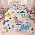 thumbnail image 1 of jejeloiu Dinosaur Full Size Comforter Sets,Cute Cartoon Animal Bedding Sets For Boys Reversible 3 Pieces, 1 of 8