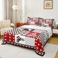 thumbnail image 1 of jejeloiu Dirt Bike Bed Sheets,Outdoor Extreme Sport King Sheets,Red Geometric Checkered Sheet Set Teens,Ultra Soft Home Decor,4-Piece, 1 of 7