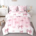 thumbnail image 1 of jejeloiu Dreamy Blue Bow Knot Twin Bedding Sets 7-Piece,Romantic Flower Rose Bedding Comforter Set,Girl Bowtie Sheet Sets For Children,Breathable Home Decor Reversible, 1 of 8
