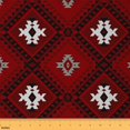 thumbnail image 1 of jejeloiu Exotic Aztec Geometric Fabric by the Yard 5 Yards,Abstract Boho Geometric Fabric for Sewing,Red Bohemian Geometric Home Decor Fabric by the Yard,Breathable Home Decor, 1 of 6