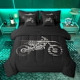 thumbnail image 1 of jejeloiu Extreme Dirt Bike 7-Piece Twin Bedding Sets,Gray Black Bedding Comforter Set For Boys Kids Reversible, 1 of 8